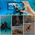 IP68 Waterproof Case for Xiaomi Redmi Note 14 Pro 5G, Redpepper, black