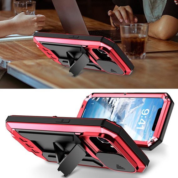 Armored case for iPhone 16E, R-JUST, red