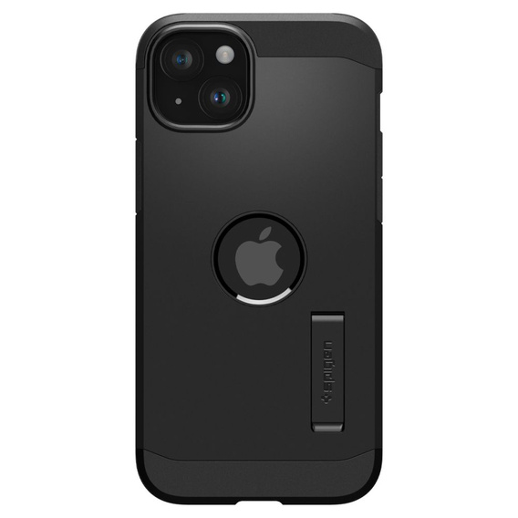 Spigen case for iPhone 15, Tough Armor Mag MagSafe, black + 9H Tempered Glass