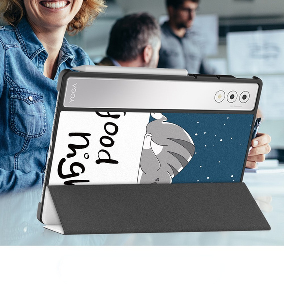 Case for Lenovo Yoga Tab Plus, Smartcase, cat