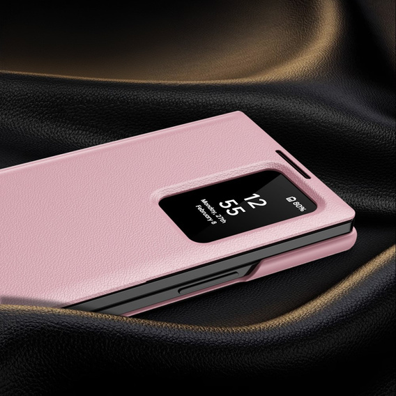 Flip case for Samsung Z Fold5 5G, Smart View Wallet, pink