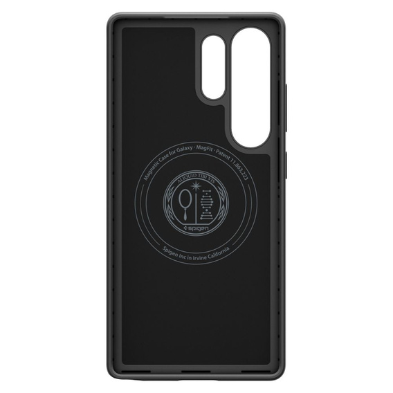 Spigen case for Samsung Galaxy S25 Ultra, Thin Fit Mag, black + 9H tempered glass