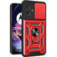 Case for Motorola Moto G54 5G, CamShield Slide, red