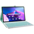 Case + keyboard Lenovo Tab M10 Plus Gen 3 TB-125F TB-128F, green