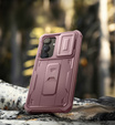 Armored case for Samsung Galaxy S25+ Plus, Dexnor Full Body (Two Frames), pink