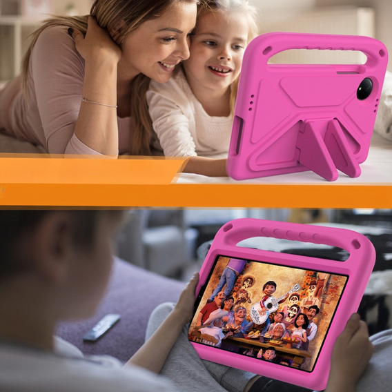 Children's case for Xiaomi Redmi Pad SE 8.7, with handle, pink
