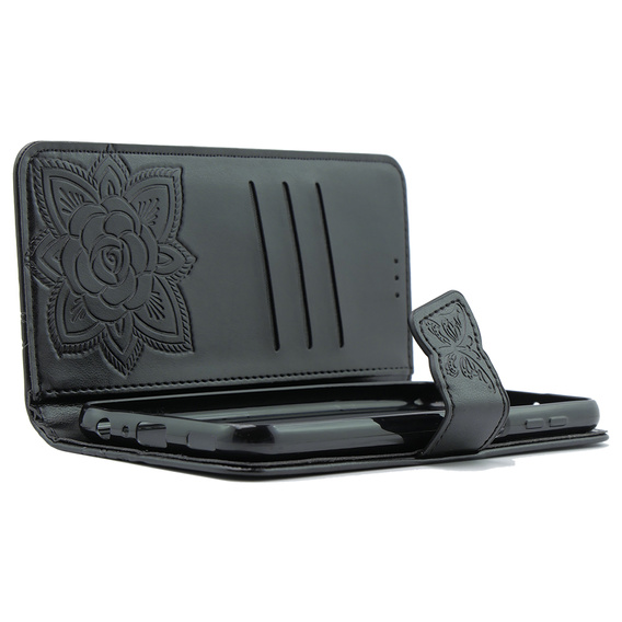 Flip case for Samsung Galaxy S23 FE, Butterfly, black