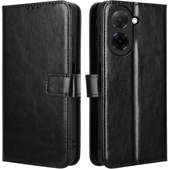 Flip case for Xiaomi Redmi A5, Crazy Horse Wallet, black