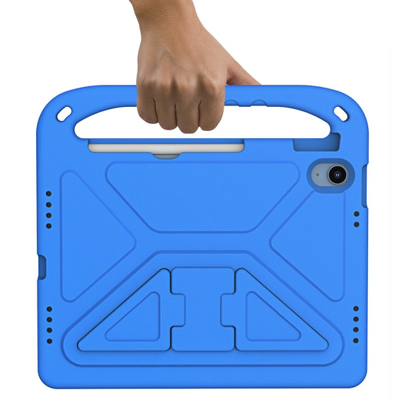 Children's case for iPad 11" 2025 A16 (11 gen.) / iPad 10.9" 2022 (10 gen.), with handle, blue