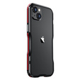 Case LUPHIE for iPhone 14, Armor Bumper, black / red