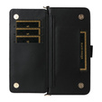 Crossbody Leather Wallet flip case for Xiaomi Redmi A5, black