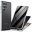 Case for Samsung Galaxy S24 Ultra, Privacy Dual Glass, silver