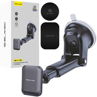 Magnetic car windshield mount for smartphones