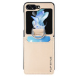 Case for Samsung Galaxy Z Flip7 FE / Z Flip6, Card Slot Ring Case, beige