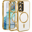 Case for Samsung Galaxy S20 FE, Electro MagSafe, gold + Screen Glass