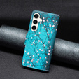 Flip case for Samsung Galaxy S23 FE, Wallet, Sakura blue