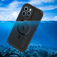 Waterproof case for iPhone 13 Pro, Redpepper, for MagSafe, black