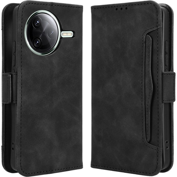 Flip case for Xiaomi Poco F7 Pro, Card Slot, black