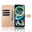 Flip case for Xiaomi Redmi A3, Wallet Rhombus, pink
