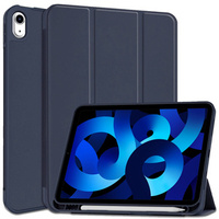 Case for iPad 10.9 2022 10 Gen, Smart Pencil, with space for stylus, dark blue