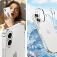 Case for iPhone 16, Erbord Dropproof, transparent + Glass