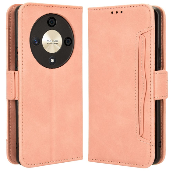 Flip case for Honor Magic 6 Lite 5G, Card Slot, pink