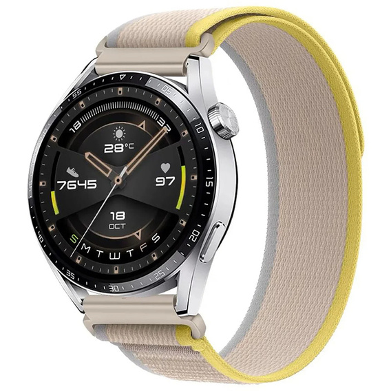 Nylon strap for Samsung Galaxy Watch Active 22mm, Beige