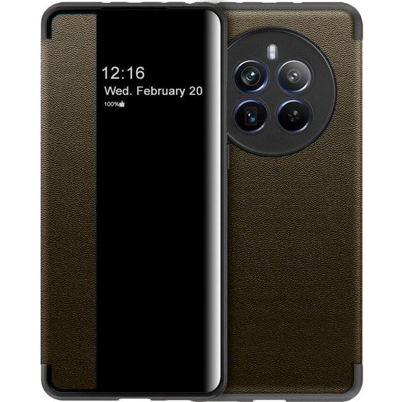 Flap case for Realme 12 Pro 5G / 12 Pro+ 5G, Side View, brown