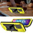 Case for iPhone 14 Pro, R-JUST CamShield Slide, armoured, yellow / black