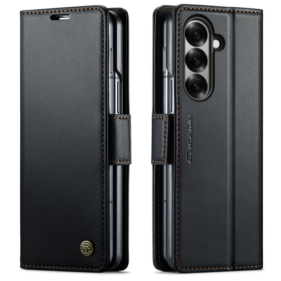 CASEME Litchi Wallet flip case for Samsung Galaxy Z Fold7 5G