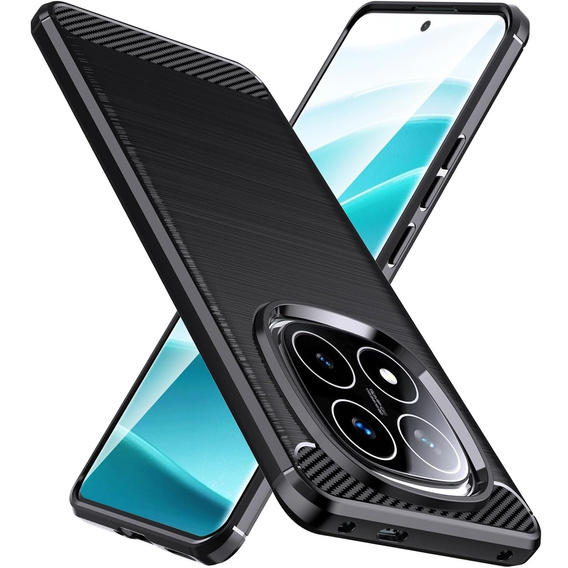Case for Xiaomi Redmi Note 14 Pro+, Carbon, black