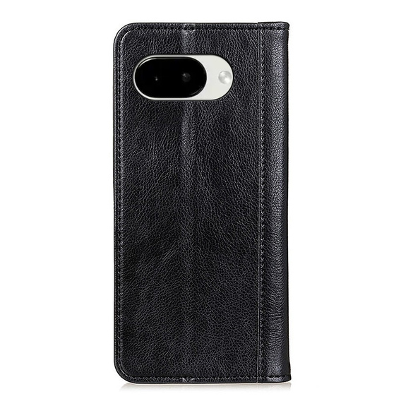 Split Leather Flip Case for Google Pixel 10a, Black