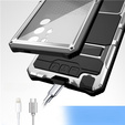 Armored case for Samsung Galaxy S24 Ultra, R-JUST, silver