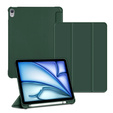 Case for Apple iPad Air 11" 6 gen. 2024 (A2902, Smartcase with stylus space, dark green