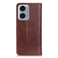 Flip case for Motorola Moto G04 / G24 / G24 Power, Split Leather, brown