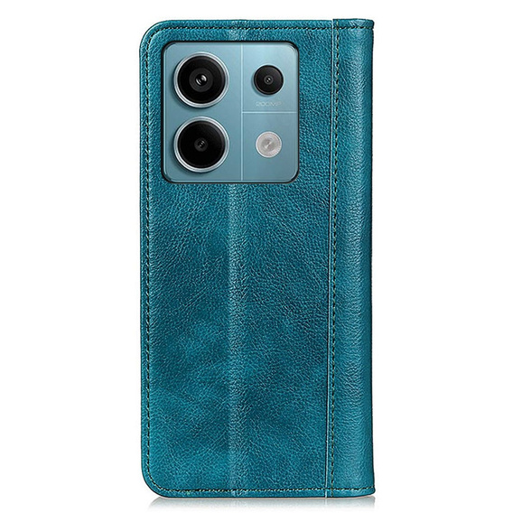Case for Xiaomi Redmi Note 13 Pro 5G, Wallet Litchi Leather, green