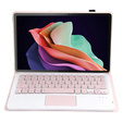 Case + keyboard Lenovo Tab P11 Gen 2, Pen Slot TouchPad, pink rose gold
