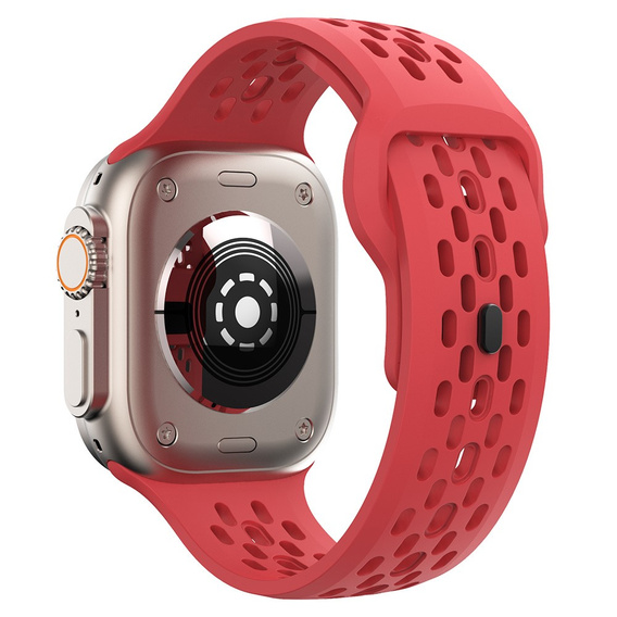 Silicone Strap for Apple Watch 1/2/3/4/5/6/7/8/SE/ULTRA 42/44/45/49MM, Red