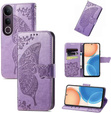 Flip case for Vivo V50 Lite 4G / 5G, Butterfly, purple