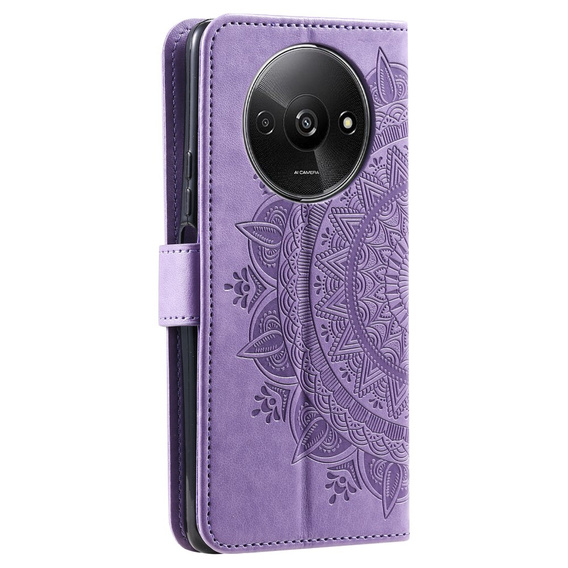 Flip case for Xiaomi Redmi A3, Mandala, purple