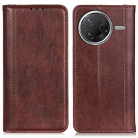 Flip case for Xiaomi Poco F7 Pro / F7 Ultra, Split Leather, brown