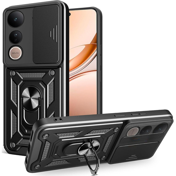 Case for Vivo V50 Lite 4G / 5G, CamShield Slide, black