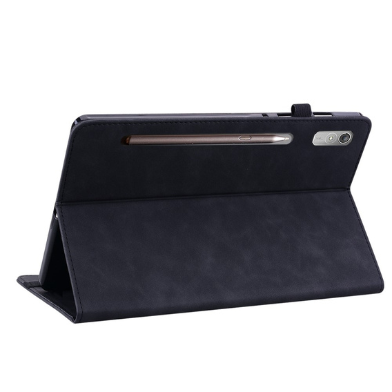 Case for Lenovo Tab P11 Pro Gen 2, Wallet Pen Slot, black
