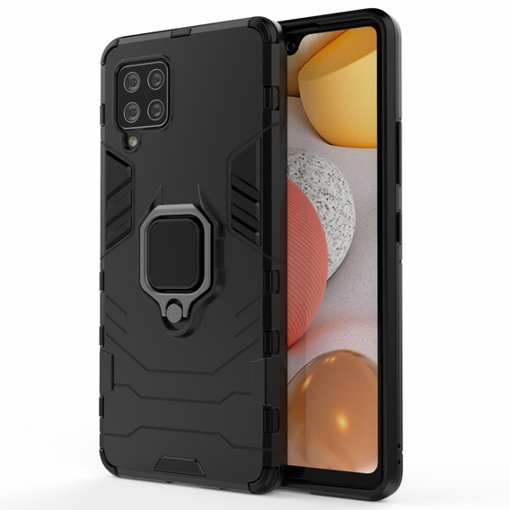 Case for Samsung Galaxy A42 5G, Kickstand Ring, black