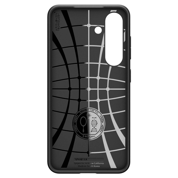 Spigen case for Samsung Galaxy S25+ Plus, Liquid Air, black + 9H Tempered Glass
