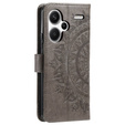 Flip case for Xiaomi Redmi Note 13 Pro+, Mandala, grey