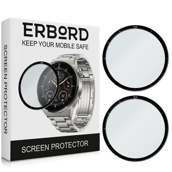 2x ERBORD Hybrid Glass for Huawei Watch GT 3 Pro 46mm