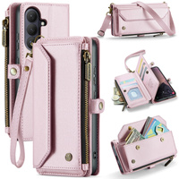 CASEME RFID Leather Wallet Case for Samsung Galaxy S26, pink