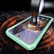 Case for Samsung Galaxy S24 FE, Shockproof, with glass, for MagSafe, green