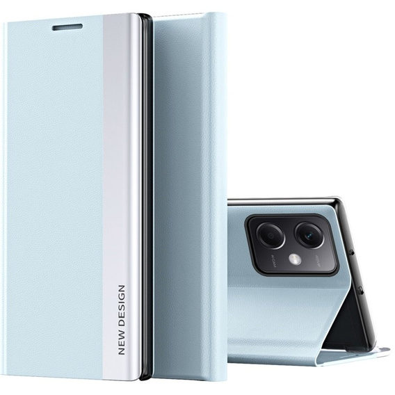 Flip case for Xiaomi Poco X5 Pro 5G / Redmi Note 12 Pro, Side Magnetic, light blue